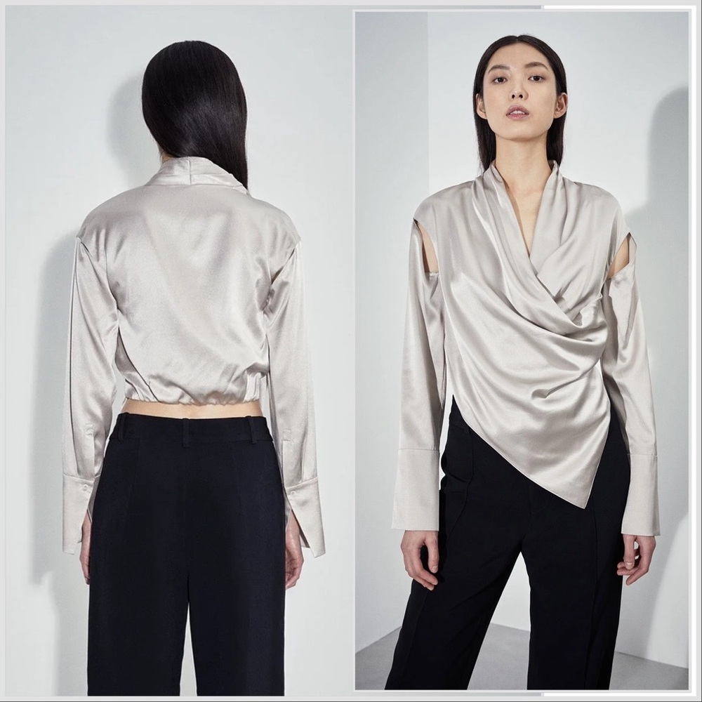 Et Ochs Nala Draped Top, NWT